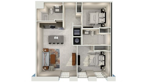 a floor plan of a 1 bedroom192 sq ft apartment